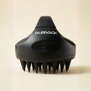 Dunnock Scalp Massager for Hair Growth, Soft Silicone Scalp Scrubber Shampoo Brush for Exfoliation, Dandruff Removal Head Massage Stress Relax, Wet & Dry Use for Thick Thin Curly Hair Care, Black