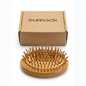 DUNNOCK - Eco-friendly Natural Bamboo Brush, Massaging Scalp, Detangling Brush for Hair Growth for Women, Men & Kids, Eco-friendly Natural Wooden for All Hair Types.