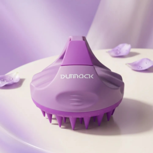 Dunnock Scalp Massager for Hair Growth, Soft Silicone Scalp Scrubber Shampoo Brush for Exfoliation, Dandruff Removal Head Massage Stress Relax, Wet & Dry Use for Thick Thin Curly Hair Care, Purple