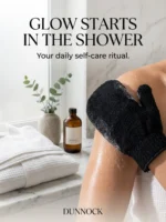 Dunnock Exfoliating Bath Glove – Pack of 2 | 100% Natural Viscose Fiber | Deep Skin Exfoliation for Smooth, Glowing Skin | Removes Dead Skin, Reduces Ingrown Hairs | Suitable for All Skin Types - Black - Image 6