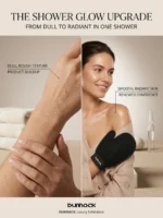 Dunnock Exfoliating Bath Glove – Pack of 2 | 100% Natural Viscose Fiber | Deep Skin Exfoliation for Smooth, Glowing Skin | Removes Dead Skin, Reduces Ingrown Hairs | Suitable for All Skin Types - Black - Image 5