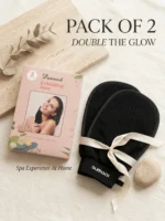 Dunnock Exfoliating Bath Glove – Pack of 2 | 100% Natural Viscose Fiber | Deep Skin Exfoliation for Smooth, Glowing Skin | Removes Dead Skin, Reduces Ingrown Hairs | Suitable for All Skin Types - Black - Image 8
