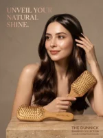 Bamboo Paddle Hairbrush Set of 2 – Eco Friendly Rectangular Bamboo Bristles Detangling Scalp Massage & styling Natural hair brush Hair Growth, Plastic Free Sustainable Hair Care for Men & Women - Image 3