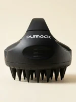 Dunnock Scalp Massager for Hair Growth, Soft Silicone Scalp Scrubber Shampoo Brush for Exfoliation, Dandruff Removal Head Massage Stress Relax, Wet & Dry Use for Thick Thin Curly Hair Care, Black - Image 2