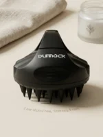 Dunnock Scalp Massager for Hair Growth, Soft Silicone Scalp Scrubber Shampoo Brush for Exfoliation, Dandruff Removal Head Massage Stress Relax, Wet & Dry Use for Thick Thin Curly Hair Care, Black - Image 6
