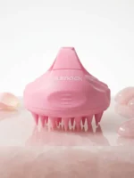 Dunnock Scalp Massager for Hair Growth, Soft Silicone Scalp Scrubber Shampoo Brush for Exfoliation, Dandruff Removal Head Massage Stress Relax, Wet & Dry Use for Thick Thin Curly Hair Care, Pink - Image 2