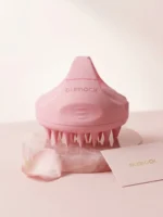 Dunnock Scalp Massager for Hair Growth, Soft Silicone Scalp Scrubber Shampoo Brush for Exfoliation, Dandruff Removal Head Massage Stress Relax, Wet & Dry Use for Thick Thin Curly Hair Care, Pink - Image 5